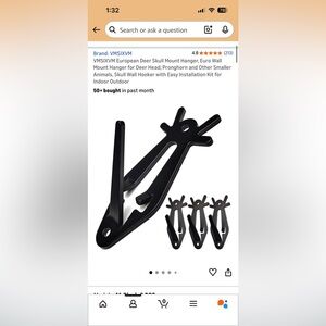 Black Skull Wall Hook BRAND NEW IN THE BOX